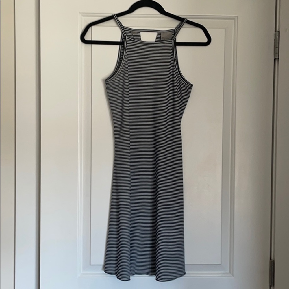 Navy striped sundress